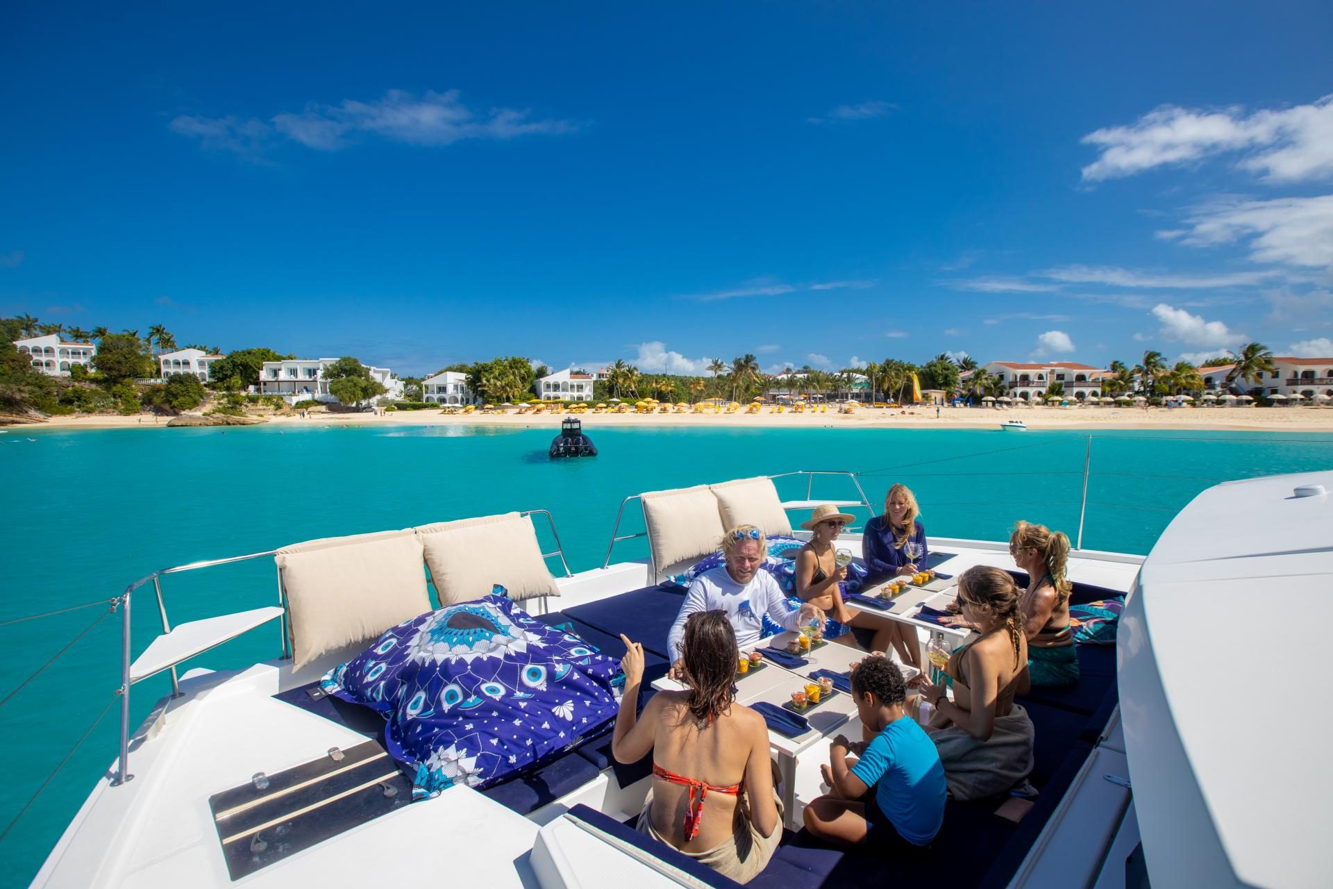 Gourmet Lunch on the Sea in St Maarten - Pyratz Charter Yacht