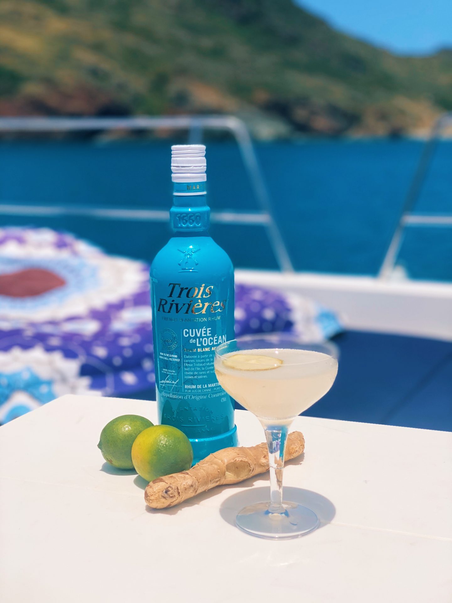 Caribbean Ginger Daiquiri with Trois Rivières Rhum - Refreshing Tropical Cocktail