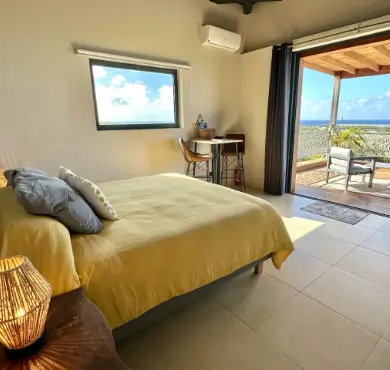 Domaine Kombawa boutique hotel offers seafront view bedrooms with beautiful verandas allowing for outdoor living